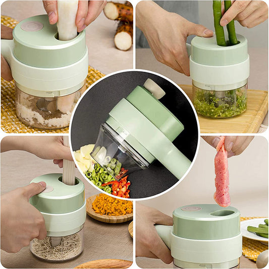 VeggieMaster Pro - Picador De Verduras Eléctrica Portátil