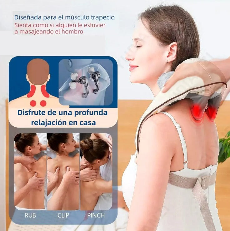 RELAXIPRO™ MASAJEADOR CUELLO Y ESPALDA