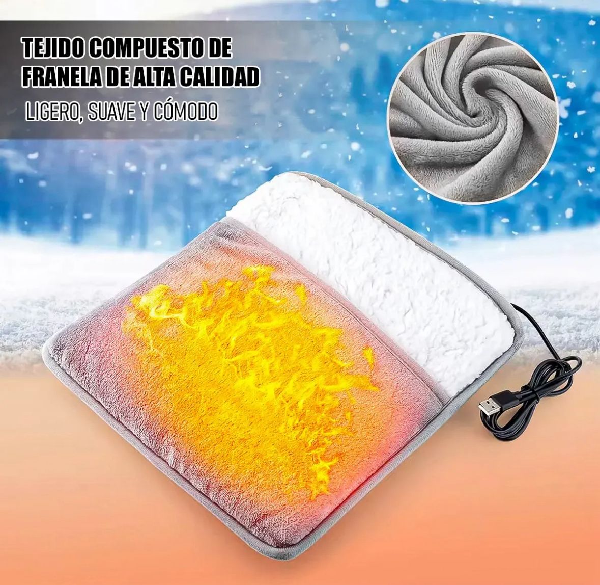 🔥 HeatNest™ Almohadilla Térmica Eléctrica USB
