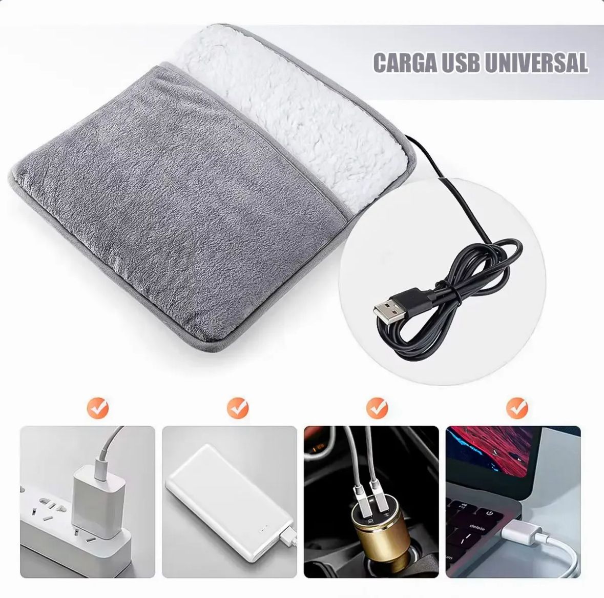 🔥 HeatNest™ Almohadilla Térmica Eléctrica USB