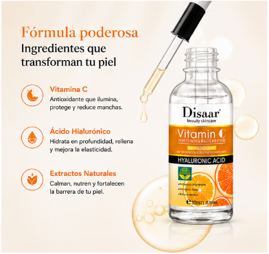 VitaLuxe C+ | Sérum Vitamina C con Ácido Hialurónico