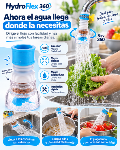 HydroFlex 360™ Grifo adaptable